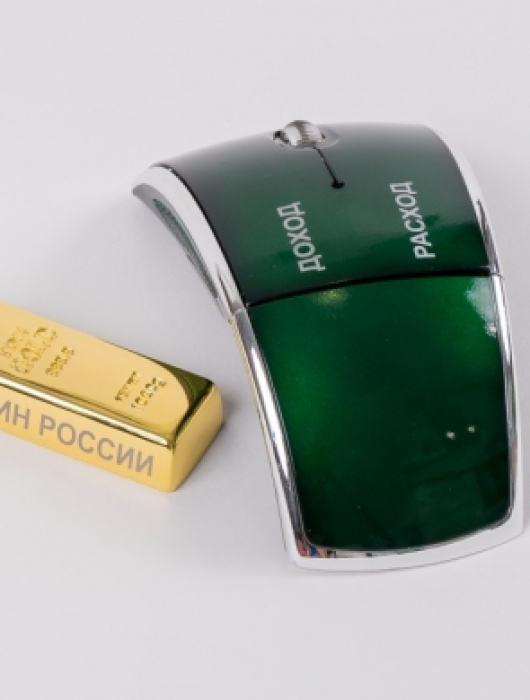 Фирменная флешка и мышка для Министерства Финансов РФ
