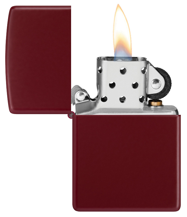 Зажигалка ZIPPO Classic с покрытием Merlot, латунь/сталь, бордовая, глянцевая, 38x13x57 мм