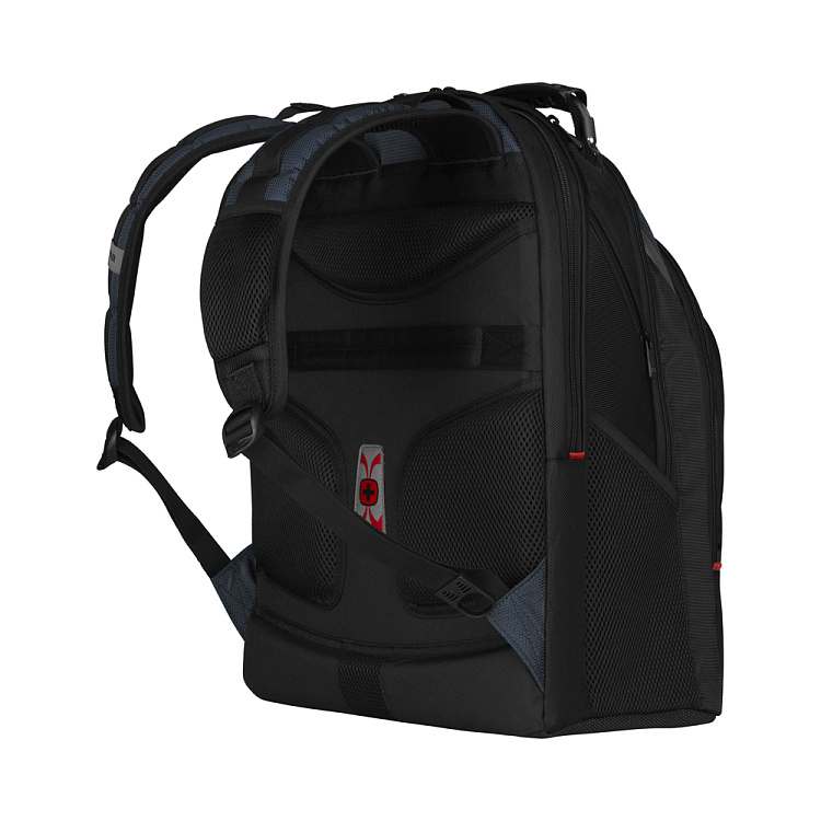Рюкзак WENGER Ibex 17", черный/синий, полиэстер/ПВХ, 37 x 26 x 47 см, 23 л