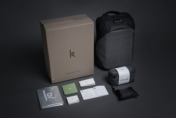 Рюкзак ClickPack Pro 46х34х16 см, комбинированный черный/серый