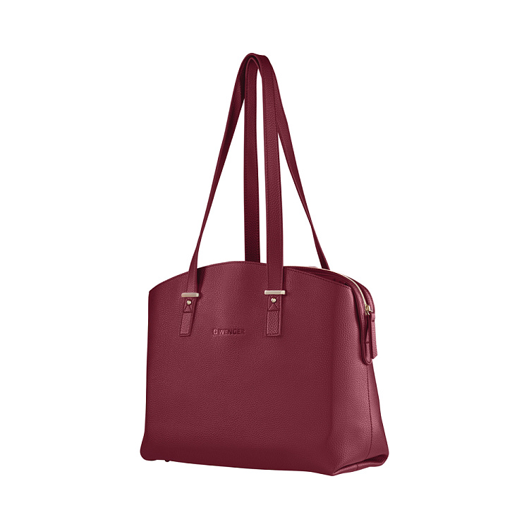 Сумка женская WENGER RosaElli с карманом для ноутбука 14", красная, полиэстер, 37 x29x19 см