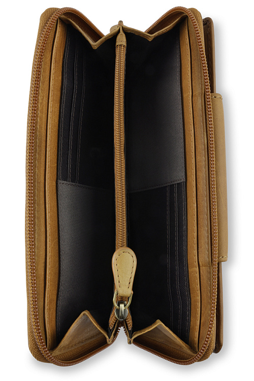 Кошелек KLONDIKE RUSH «Sheila», натуральная кожа в коньячном цвете, 19 х 11 х 4 см