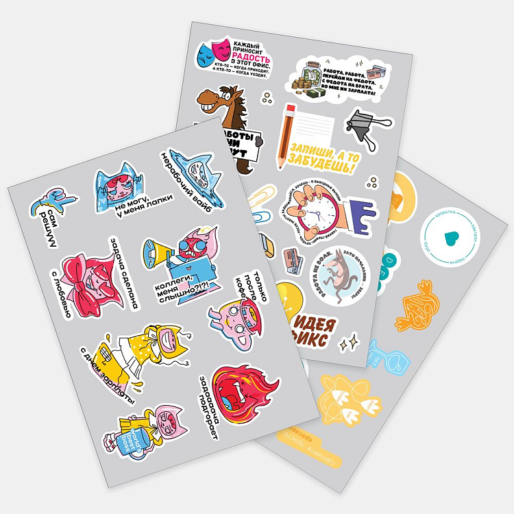 Наклейки из ПВХ Sticker Pack на заказ