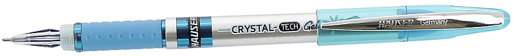Гелевая ручка Hauser Crystal Tech, пластик, цвет синий