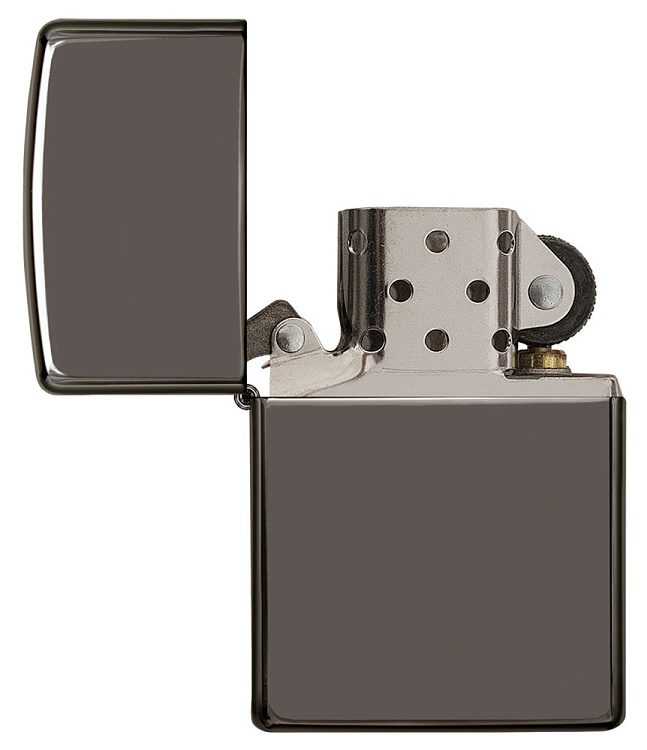 Подарочный набор ZIPPO: зажигалка Black Ice® и вставной блок для зажигалок для трубок, латунь/сталь