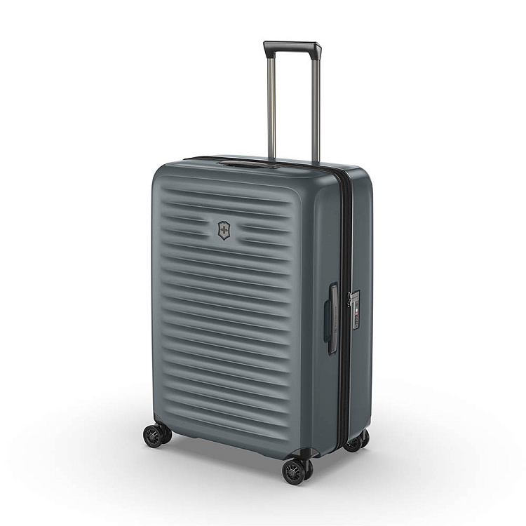 Чемодан VICTORINOX Airox Advanced, серо-синий матовый, 100% поликарбонат Makrolon, 50x32x75 см, 103
