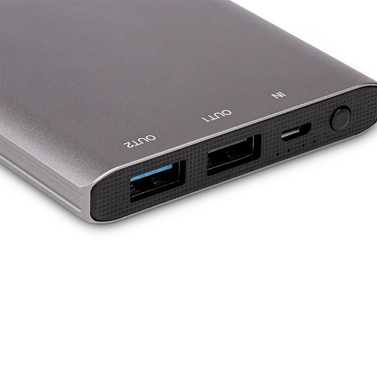 Внешний аккумулятор  Accesstyle CHARCOAL II (10000 mAh), серебристый