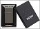 Зажигалка ZIPPO Slim® с покрытием Black Ice ®, латунь/сталь, чёрная, глянцевая, 29x10x60 мм