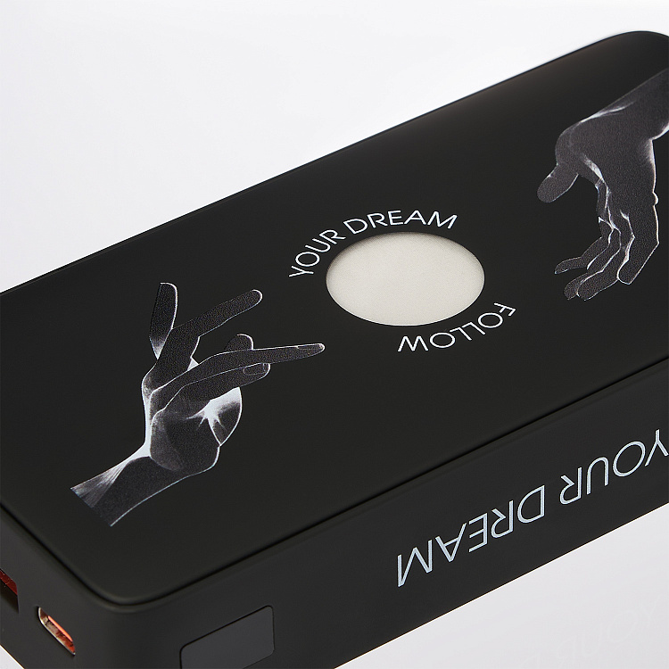 Внешний аккумулятор с подсветкой Ancor PD Plus 20000 mAh, черный
