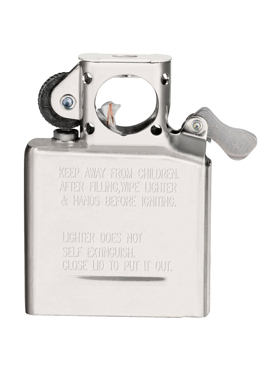 Подарочный набор ZIPPO: зажигалка Black Ice® и вставной блок для зажигалок для трубок, латунь/сталь