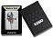 Зажигалка ZIPPO Sword Skull Desig с покрытием Brushed Chrome, латунь/сталь, серебристая, 38x13x57 мм