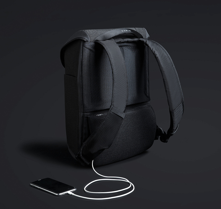 Рюкзак ClickPack X 45х32х15,5 см, с клапаном, черный