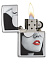 Зажигалка ZIPPO Gold Design с покрытием High Polish Chrome, латунь/сталь, серебристая, 38x13x57 мм