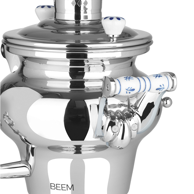 Самовар BEEM модель Soraya, 10 литров, серебристый