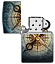 Зажигалка ZIPPO Compass Ghost с покрытием Glow In The Dark Green, латунь/сталь, черная, 38x13x57 мм
