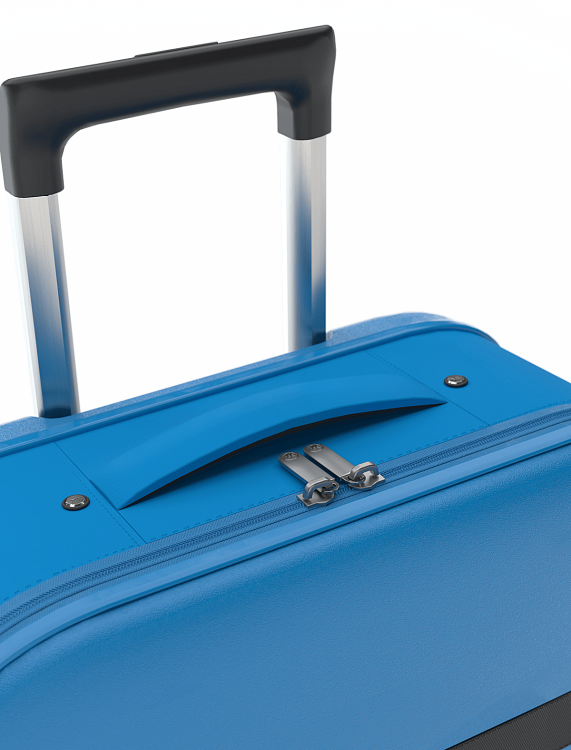 Чемодан складной Rollink Aura 55x40x20 см, 2 колеса, синий