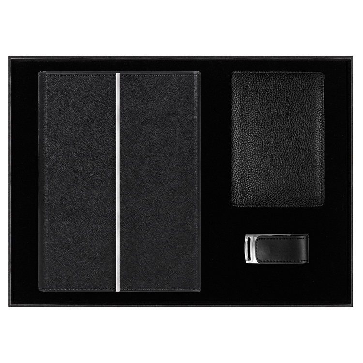 Набор подарочный Solution Prestige Trio (Ежедневник в суперобложке Country Galaxy Mocco 615603