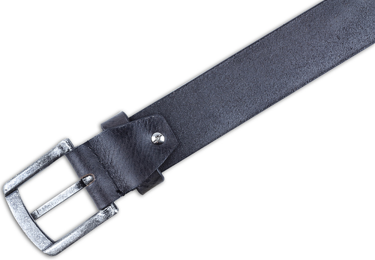 Ремень KLONDIKE Creek, односторонний, натуральная воловья кожа, цвет серый, 90 х 4 см