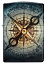 Зажигалка ZIPPO Compass Ghost с покрытием Glow In The Dark Green, латунь/сталь, черная, 38x13x57 мм