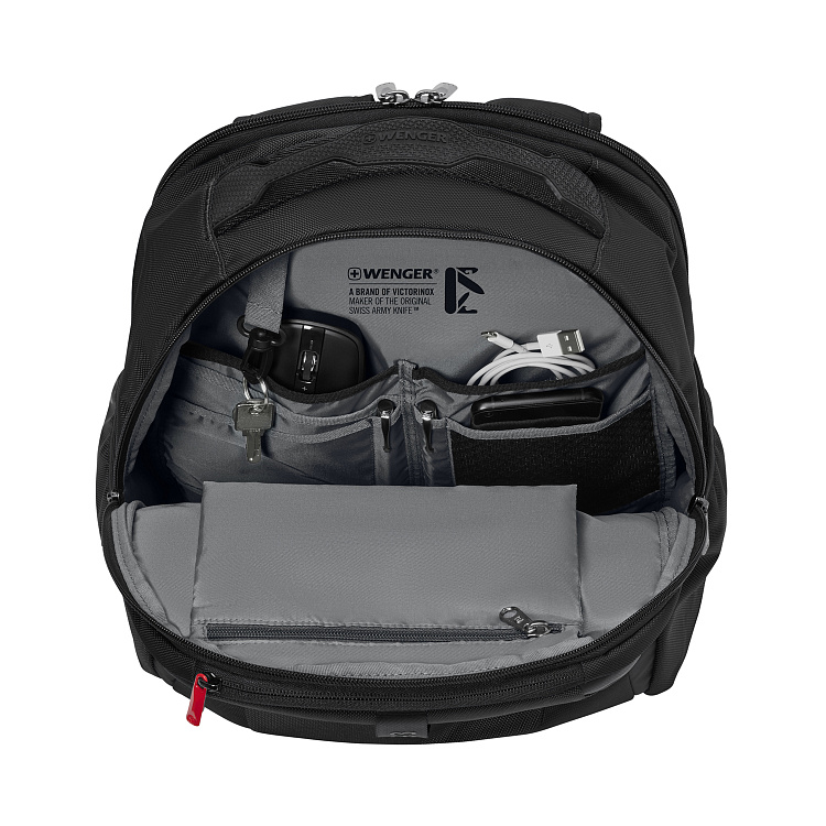 Рюкзак WENGER XE Professional 15.6", черный, переработанный ПЭТ/Полиэстер, 32х22х44 см, 23 л.