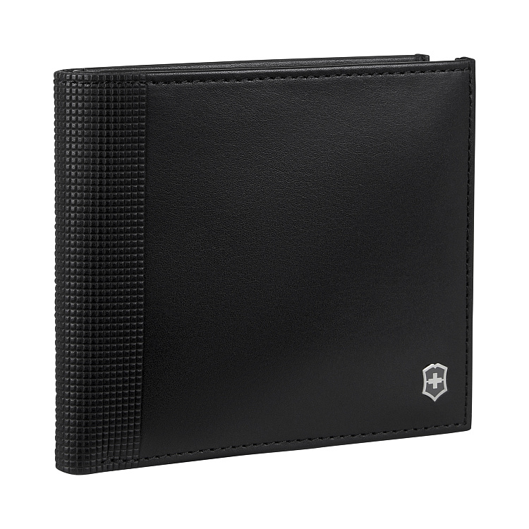 Портмоне VICTORINOX Altius Alox с защитой от сканирования RFID, чёрное, натуральная кожа, 10x2x11 см
