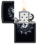 Зажигалка ZIPPO Dragon Eye с покрытием Black Light, латунь/сталь, черная,матовая 38x13x57 мм