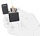 Зажигалка ZIPPO Classic с покрытием Black Matte, латунь/сталь, чёрная, матовая, 38x13x57мм