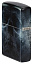 Зажигалка ZIPPO Compass Ghost с покрытием Glow In The Dark Green, латунь/сталь, черная, 38x13x57 мм