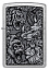 Зажигалка ZIPPO Jungle Design с покрытием Street Chrome, латунь/сталь, серебристая, 38x13x57 мм