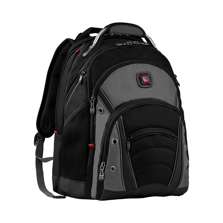 Рюкзак WENGER Synergy 16'', черный/серый, полиэстер/ПВХ, 36 x 26 x 46 см, 26 л