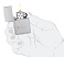 Зажигалка ZIPPO Love Design с покрытием Satin Chrome, латунь/сталь, серебристая, 38x13x57 мм
