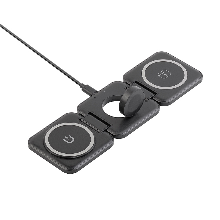 Складная беспроводная (15W) зарядная станция "Flip" с MagSafe