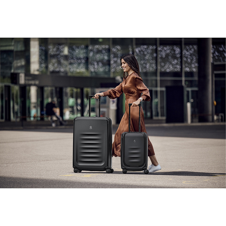 Чемодан VICTORINOX Spectra™ 3.0 Exp. Large Case, чёрный, поликарбонат Sorplas™, 51x32x75 см, 103 л