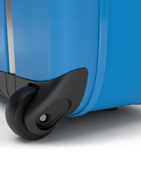 Чемодан складной Rollink Aura 55x40x20 см, 2 колеса, синий