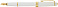Перьевая ручка Cross Bailey Light Polished White Resin and Gold Tone, перо F