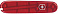 Передняя накладка для ножей VICTORINOX 91 мм, пластиковая, полупрозрачная красная