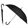 Зонт-трость с пластиковой изогнутой ручкой, полуавтомат, цвет ручки и купола