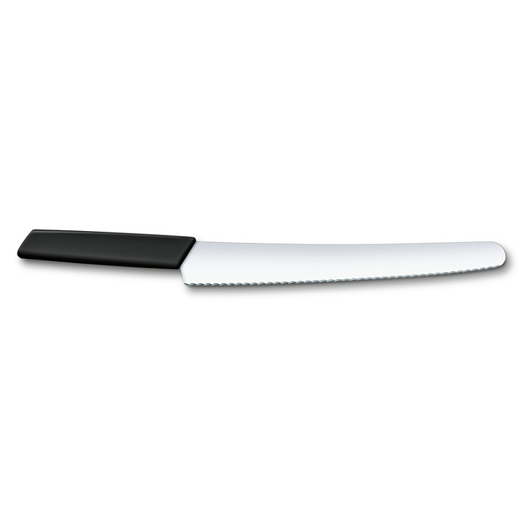 Нож для хлеба и выпечки VICTORINOX Swiss Modern, 26 см, сталь / синтетический материал, чёрный