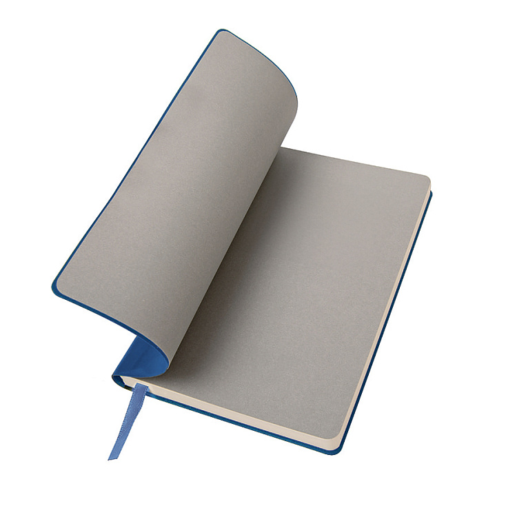 Ежедневник недатированный "FunkyPlan", 130*210 мм, голубой, серый форзац, блок-линейка