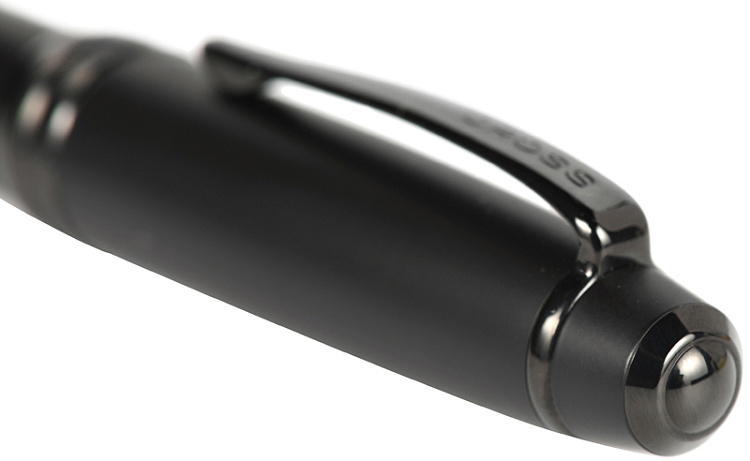 Шариковая ручка Cross Bailey Matte Black Lacquer. Цвет - черный.