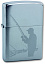 Зажигалка ZIPPO Fisherman, с покрытием Brushed Chrome, латунь/сталь, серебристая, 38x13x57 мм