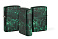 Зажигалка ZIPPO Pattern с покрытием Glow In The Dark Green, латунь/сталь, черно-зеленая, 38x13x57 мм