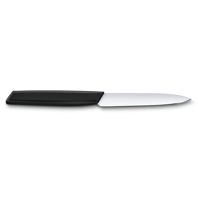 Нож для овощей VICTORINOX Swiss Modern, 10 см, нержавеющая сталь / синтетический материал, чёрный