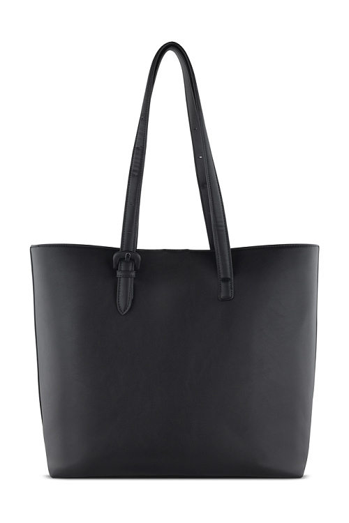 Бизнес-шоппер женский наплечный BUGATTI Luna, черный, полиуретан, 47 х 18 х 34 см