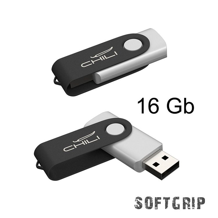 Флеш-карта "Vostok SOFTGRIP", объем памяти 16GB, покрытие softgrip