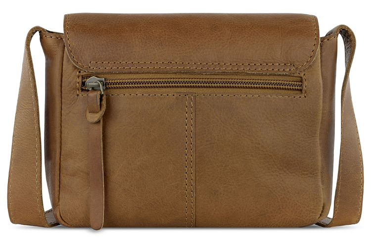 Сумка через плечо KLONDIKE RUSH «Monika», натуральная кожа в коньячном цвете, 20 х 15,5 х 8 см