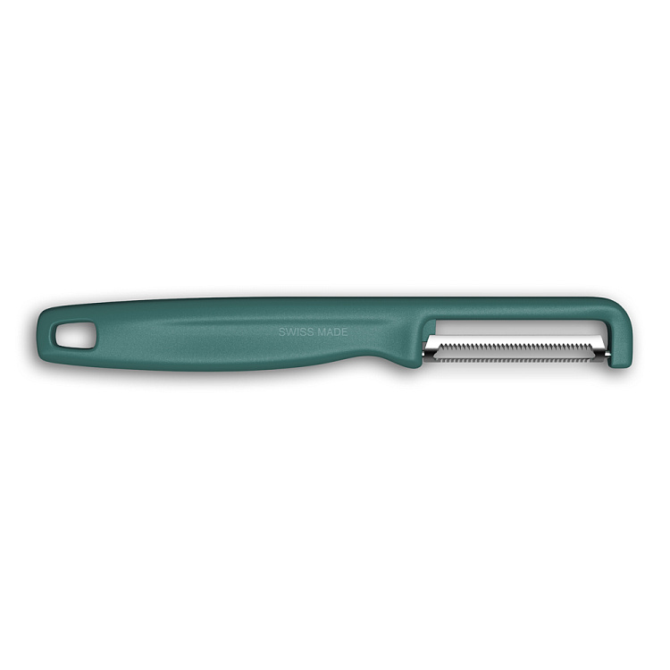 Овощечистка VICTORINOX IOTA, серрейторное лезвие из нержавеющей стали, зеленая