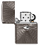 Зажигалка ZIPPO Armor® с покрытием Black Ice®, латунь/сталь, чёрная, 38x13x57 мм