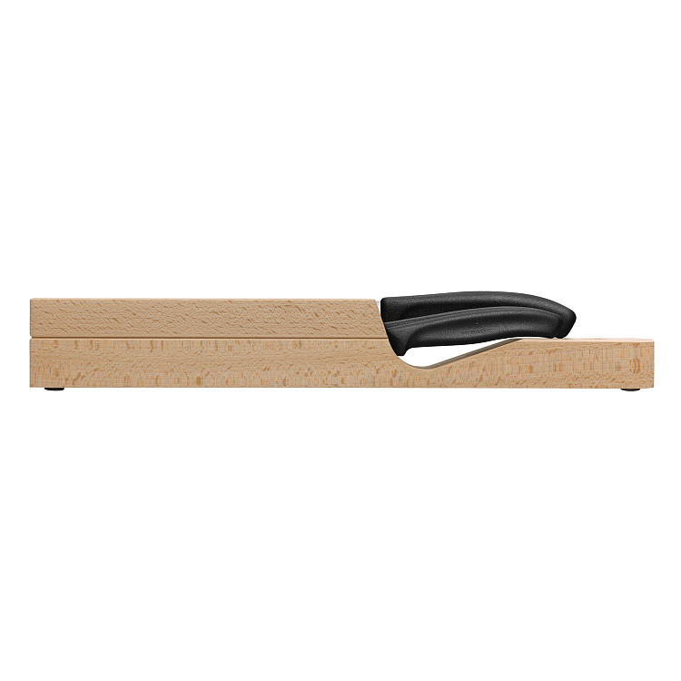Набор из 5 кухонных ножей VICTORINOX, в подставке из бука, 43x6,5x14,5 см, 2,14 кг