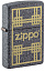Зажигалка ZIPPO с покрытием Iron Stone, латунь/сталь, серая, матовая, 38x13x57 мм